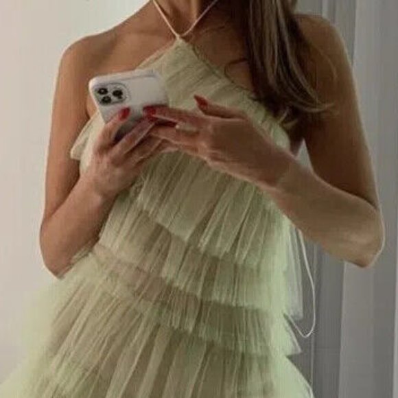 The Bar Kai Dress in Pistachio Green Size 10 - Picture 2 of 4